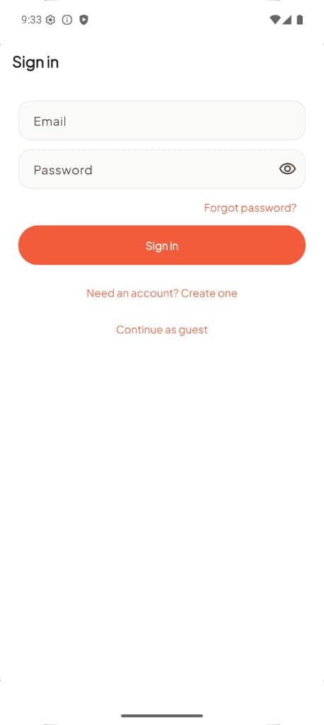 Friends Out — Sign in