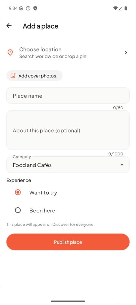 Friends Out — Add a place