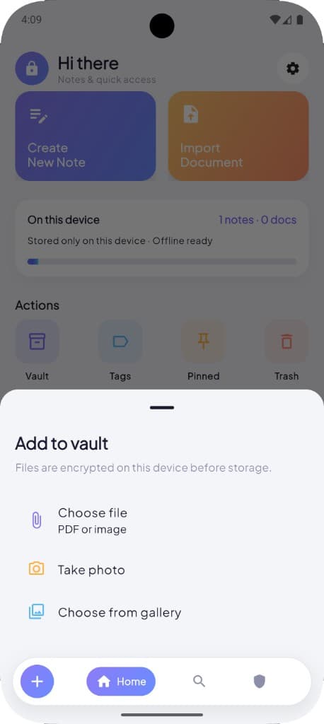 Haven — Add to vault