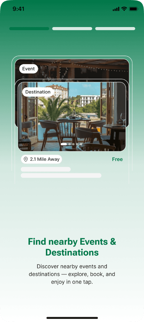Hitchhyke — Onboarding — events