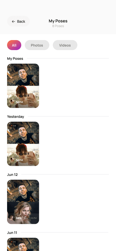HoldPose — My poses