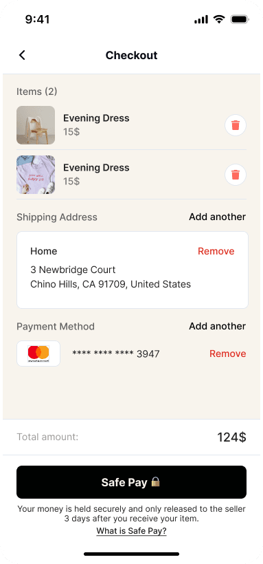 Closetly — Checkout