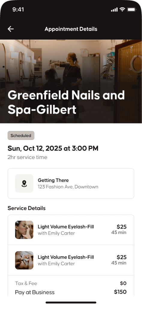 Emvari — Appointment details